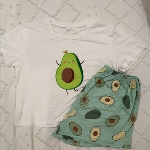 Avocado Pajamas Set